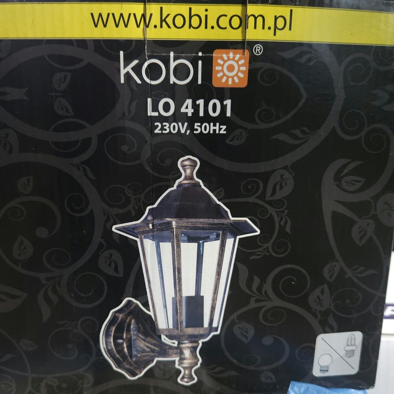 Lampa ogrodowa Kobi - złota - gwint E27