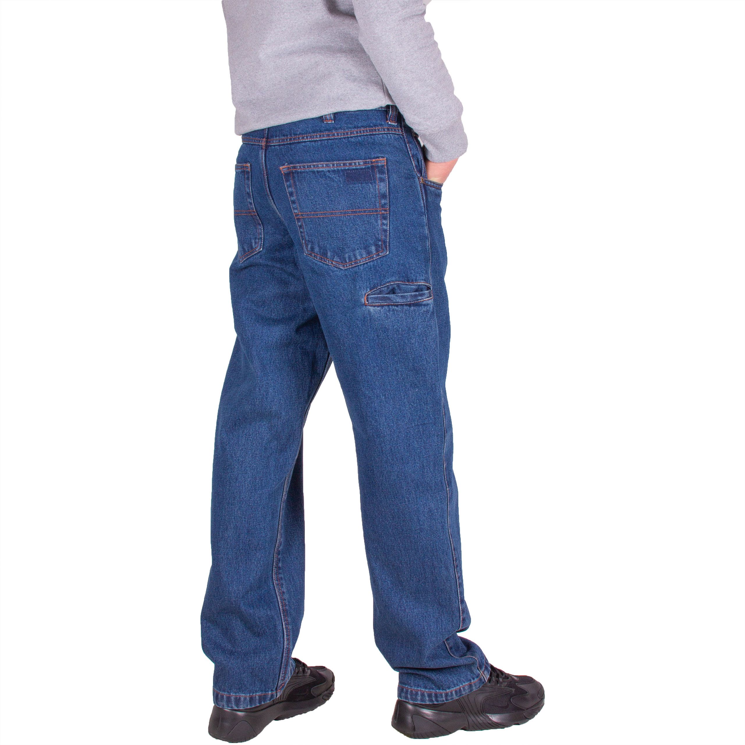 Spodnie Robocze Męskie Jeansy Pas 84Cm W32 L34