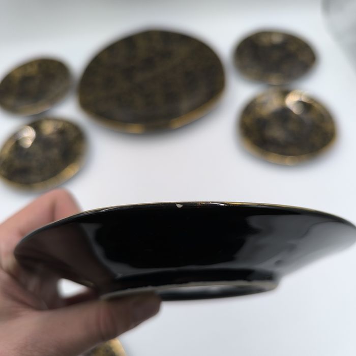 Chodzież Iza Patera Talerzyki Garnitur Do Ciasta Vintage Retro