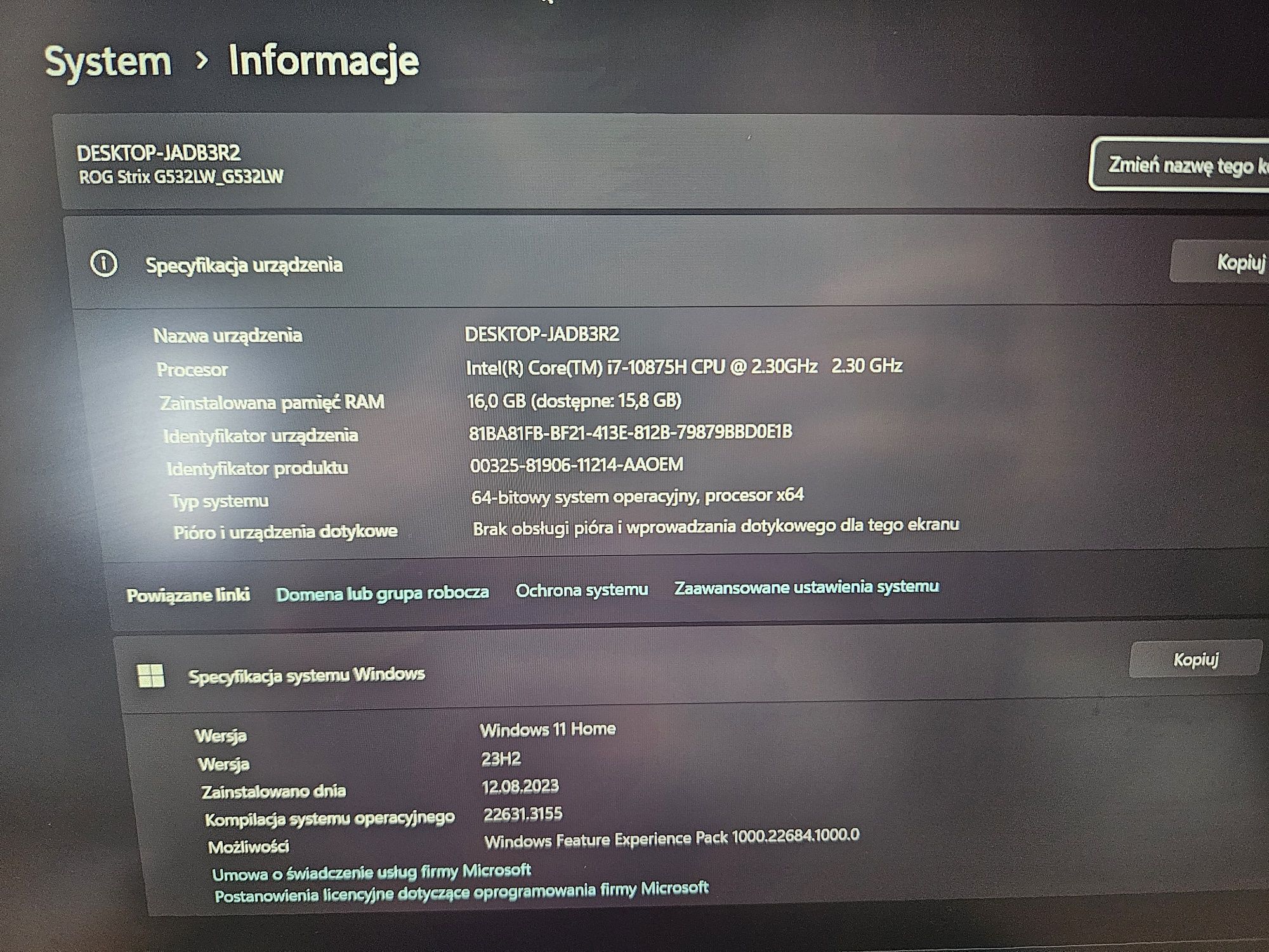 ASUS ROG Strix SCAR 15 i7-10875H RTX 2070 16/512gb 240hz