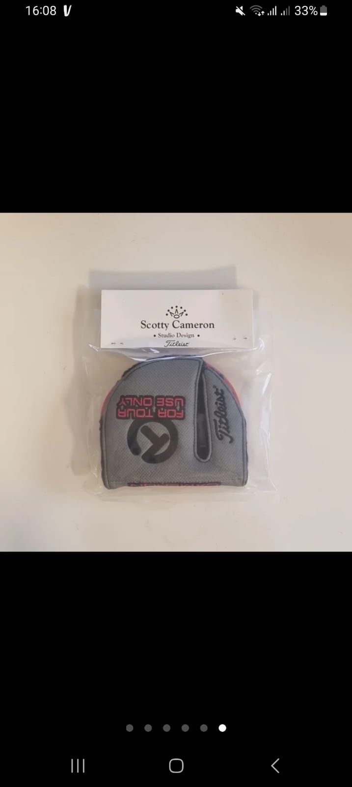 Head cover Scotty Cameron Circle T mallet golfe