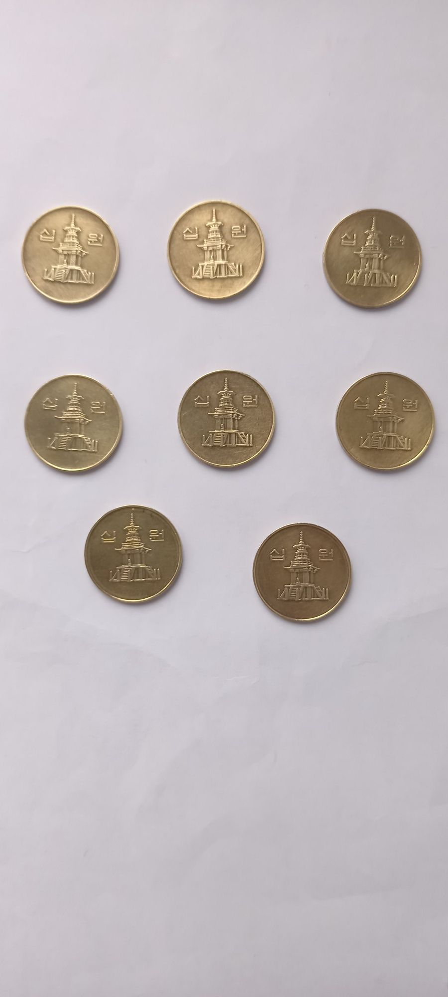 Монеты 10 вон Южная Корея (погодовка)