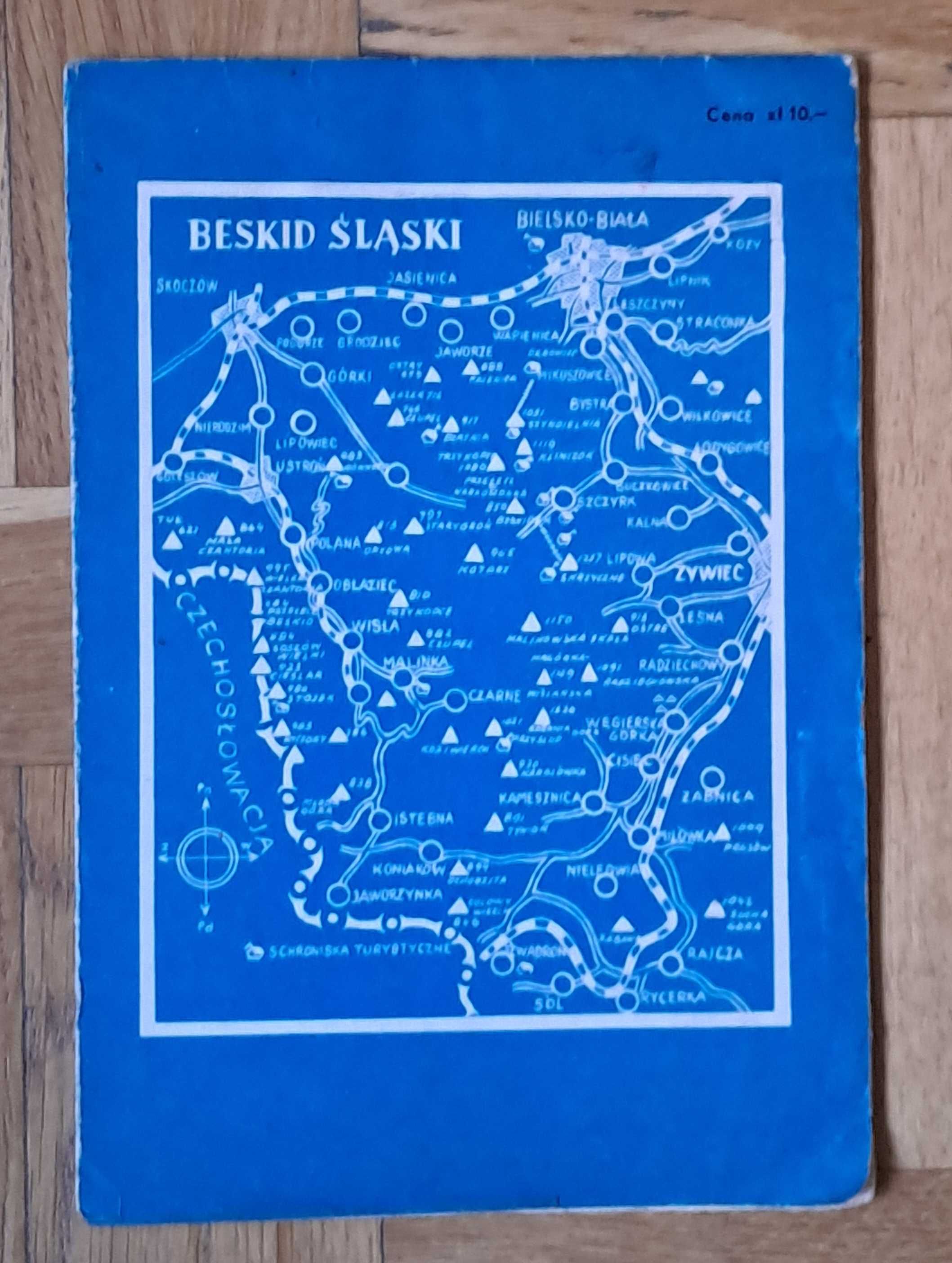 Beskid Śląski . Mapa .