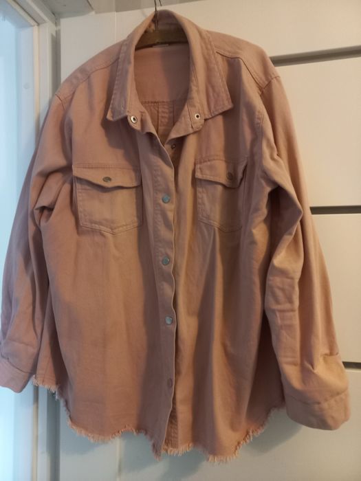 Kurtka jeansowa, brudny róż