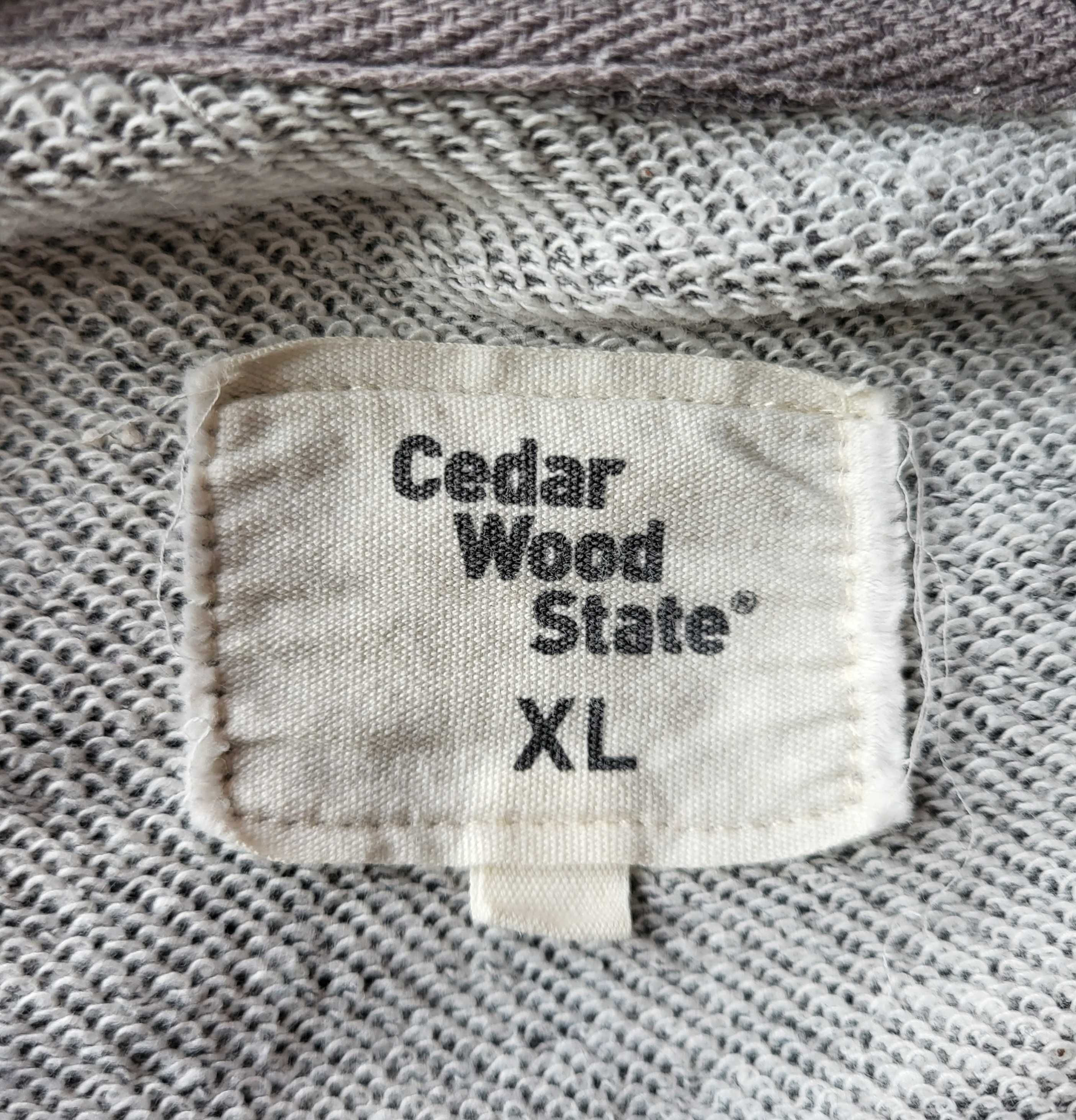 (XL) Szara bluza melanż bez kaptura