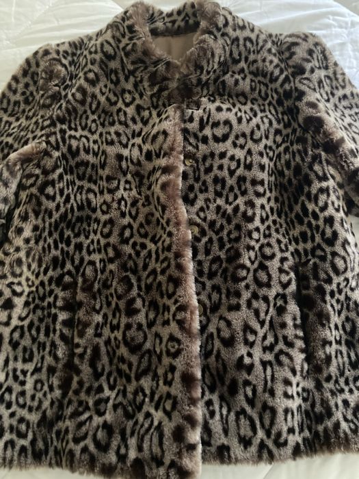 Casaco de sra com estampa de leopardo-NOVO