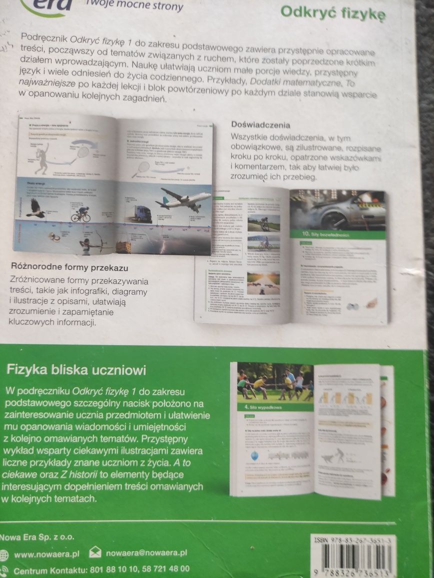 Odkryć fizykę 1 ,
2019 roku 
Okładka twarda