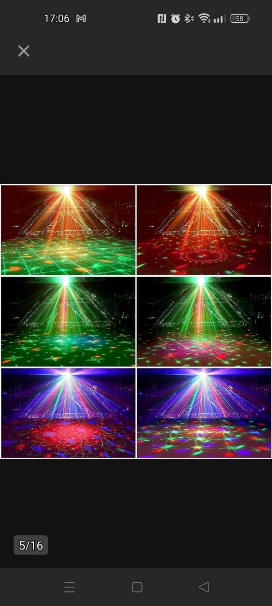 Efekt świetlny na imprezę laser kula rbg + PILOT
