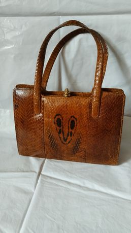 Жіноча сумочка зі шкіри королівської кобри