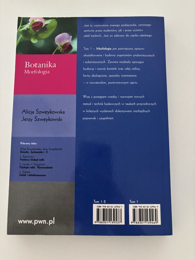 „Botanika” tom 1 i 2 Szweykowska