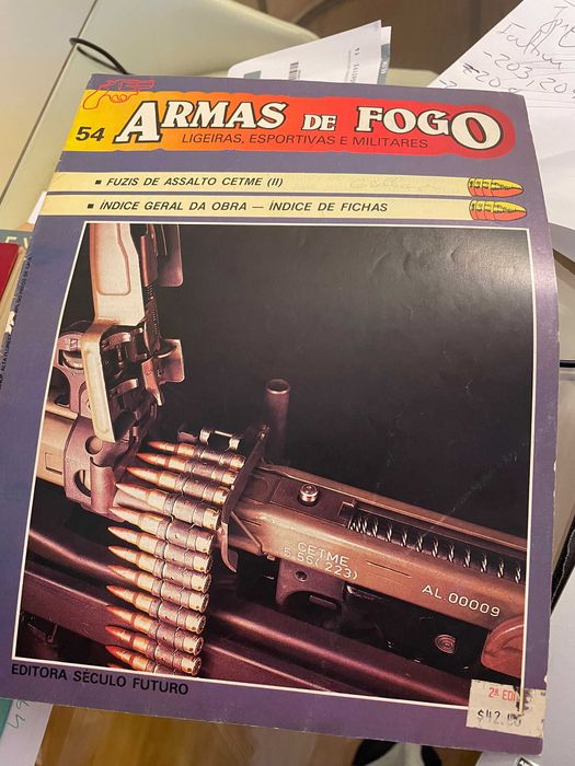 Coleção de fascículos Armas de Fogo (Ligeiras, Esportivas e Militares)