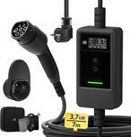Ładowarka Samochodowa EV Typu 2 3,7 kW [7m, 6-16A] z Wyświetlaczem LCD