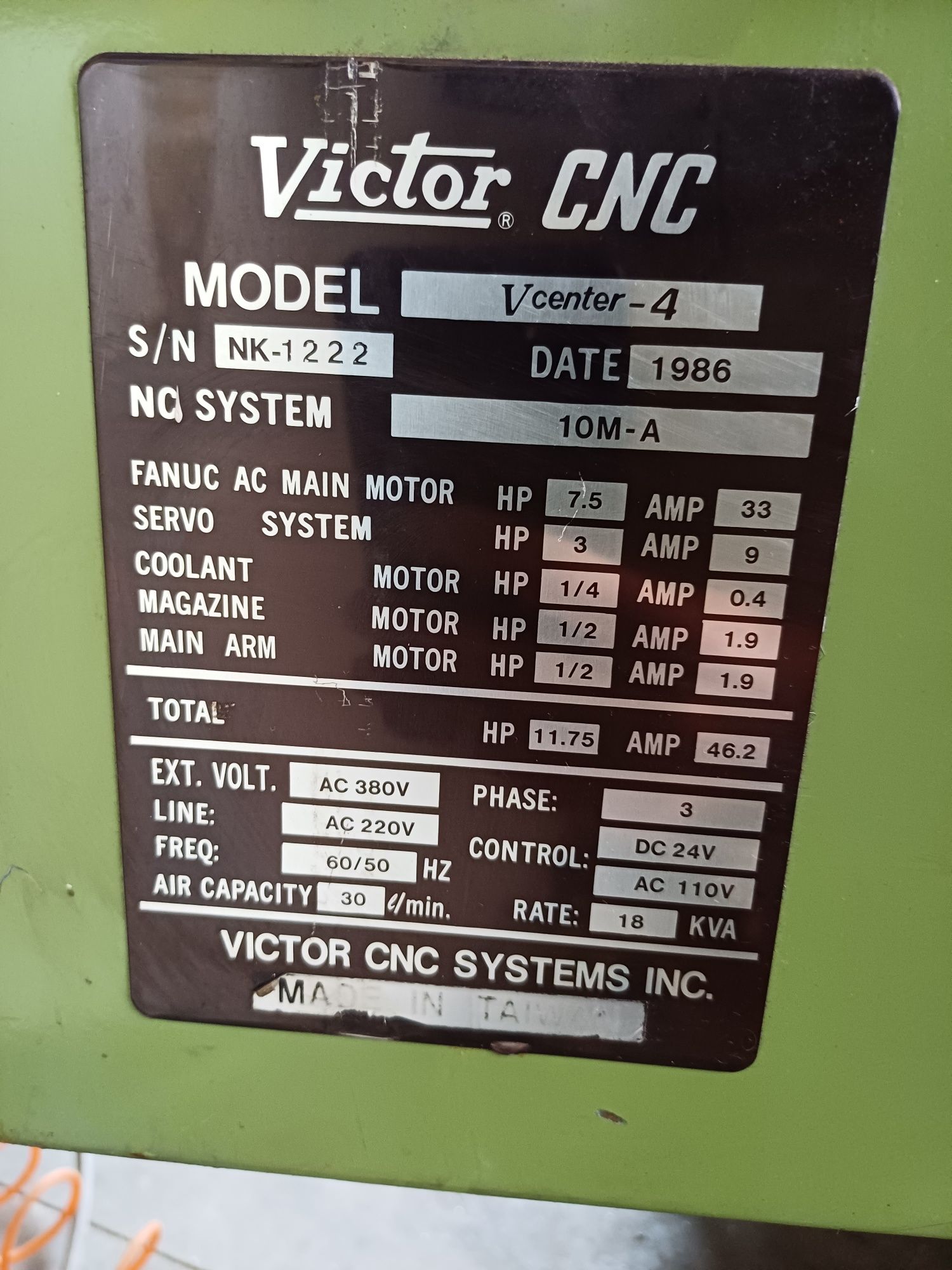 Frezarka cnc Victor Vcenter4 ATC