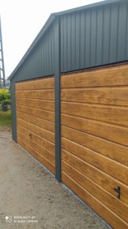 garaz blaszany 7x6 dwuspad okazja garaz blaszak bramy 6x6 profil