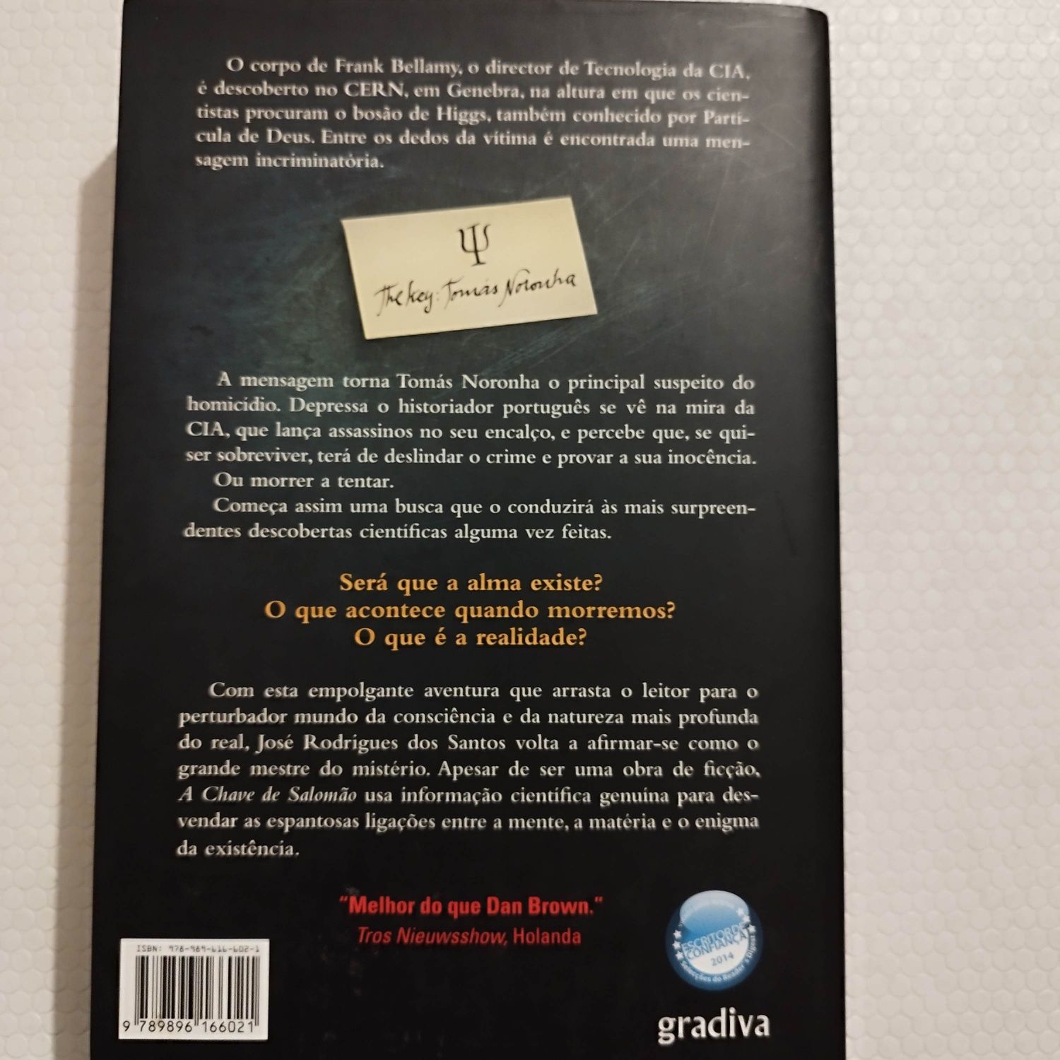 Livro A chave de Salomão - José Rodrigues dos Santos