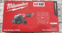 Milwaukee M18 BLSAG115XPD Szlifierka Nowa Bez Baterii