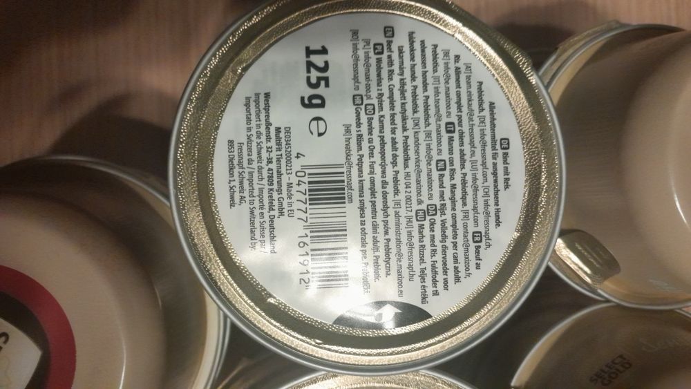 Karma select gold 125g wołowina z ryżem