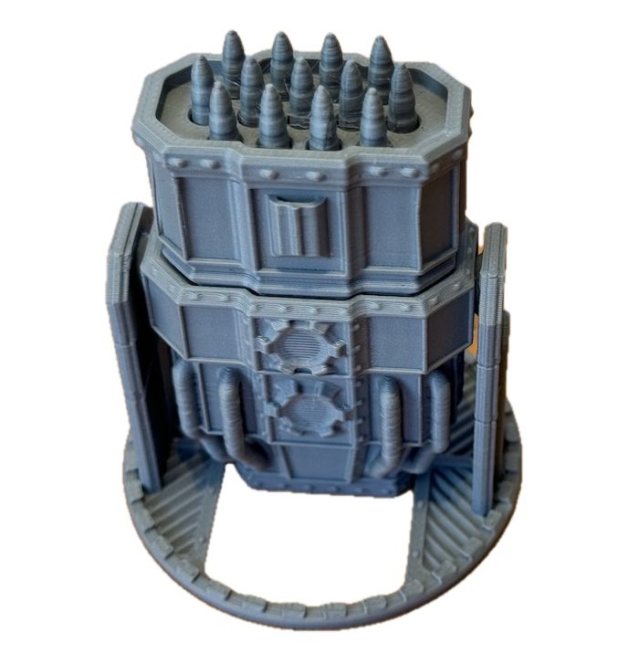Wyrzutnia Rakiet, model do gier bitewnych, druk 3D