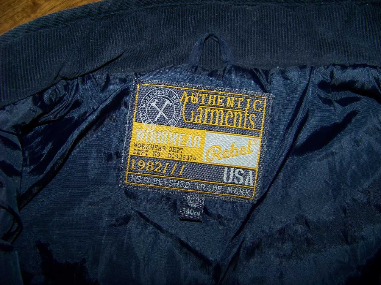 Темно-синяя демисезонная куртка-пиджак rebel 8-10 лет 140 см