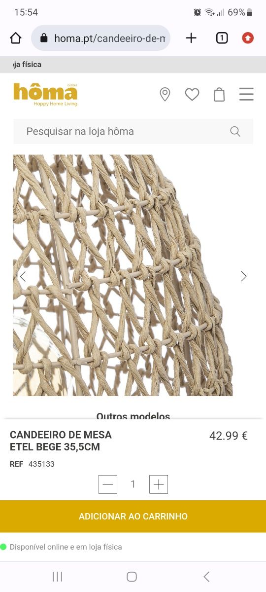 Candeeiro da homa