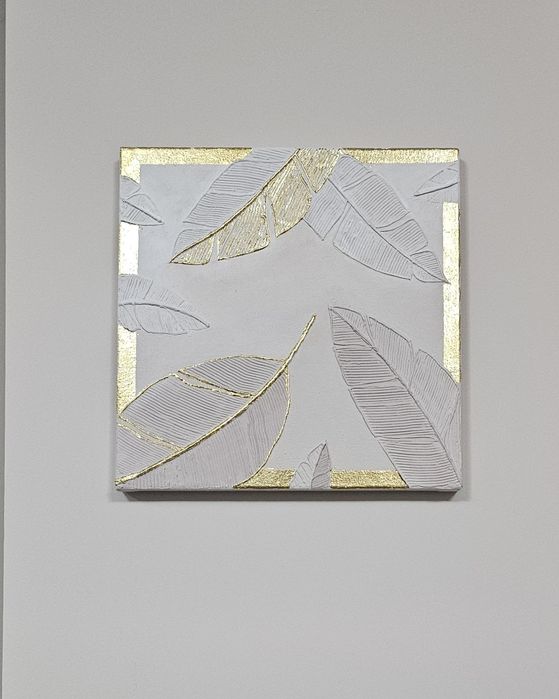 Картина ручної роботи  "Золоте листя"  20×30 см