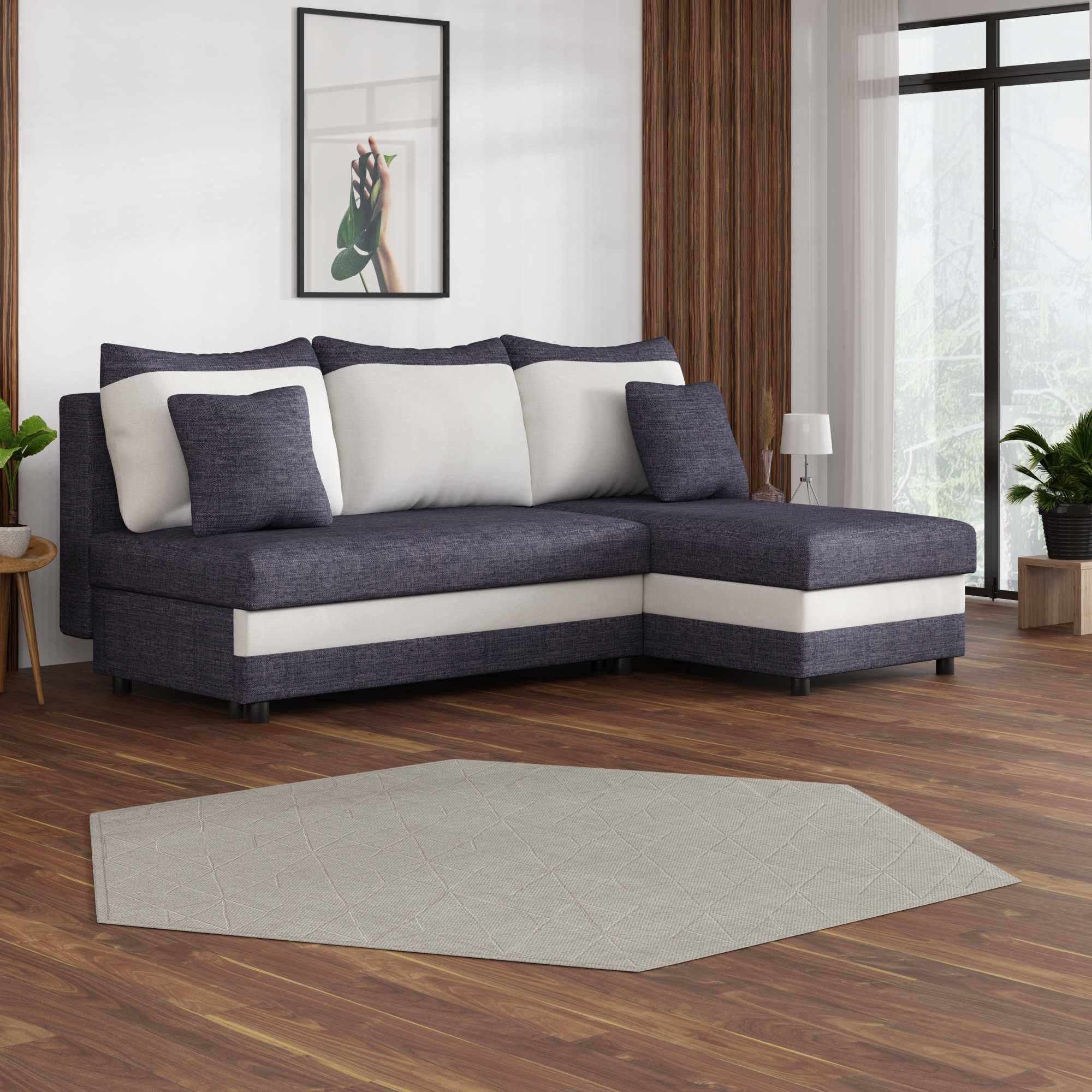 Narożnik tapicerowany  Sofa Wypoczynek Dostawa za darmo Poduszki
