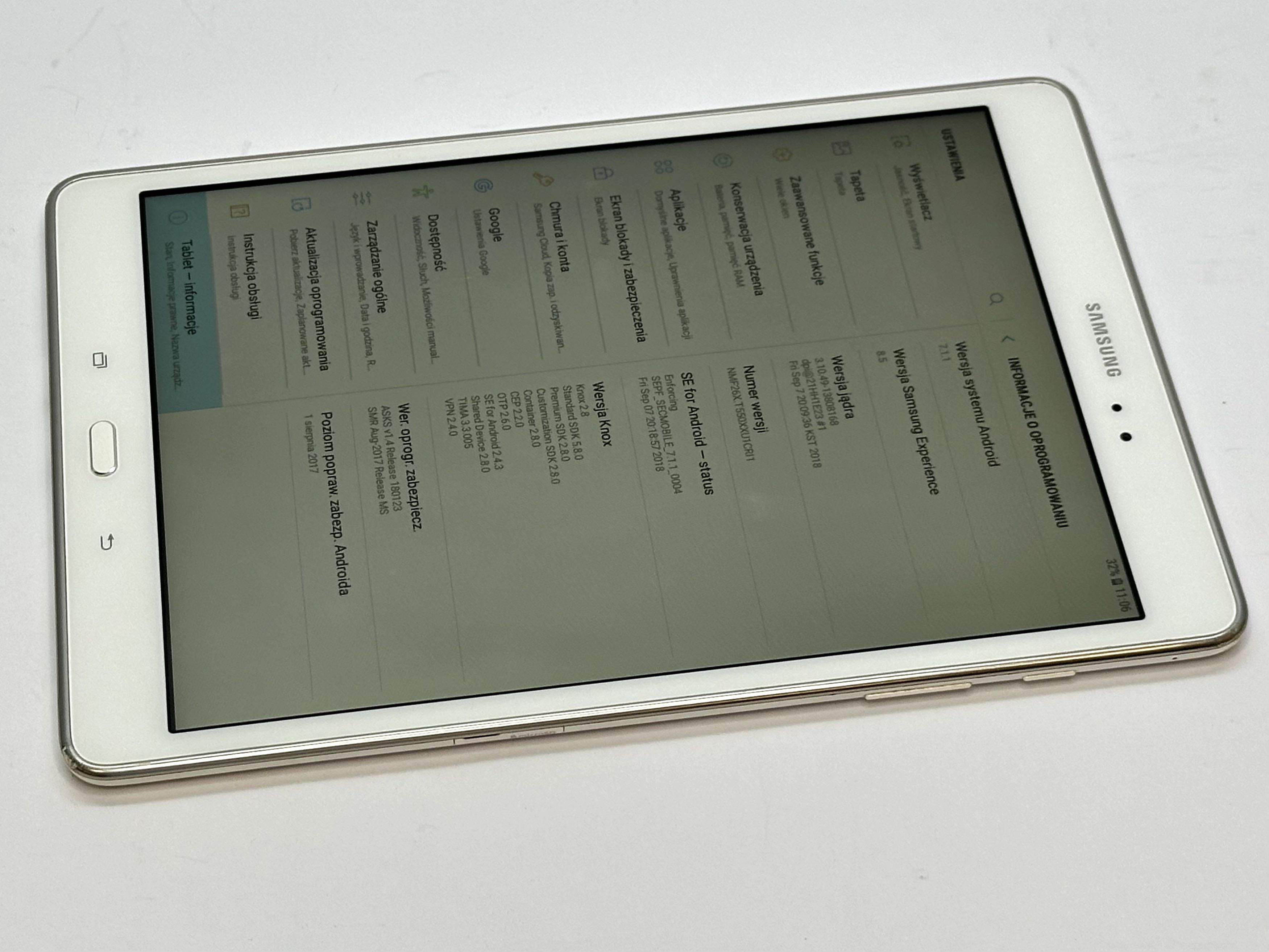zadbany tablet samsung tab a T550 16GB white