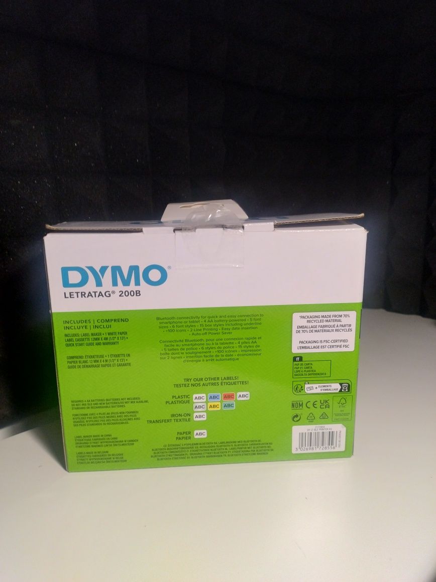 Dymo letratag 200b drukarka etykiet