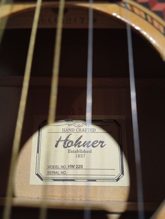 Акустична гітара hohner hw 220
