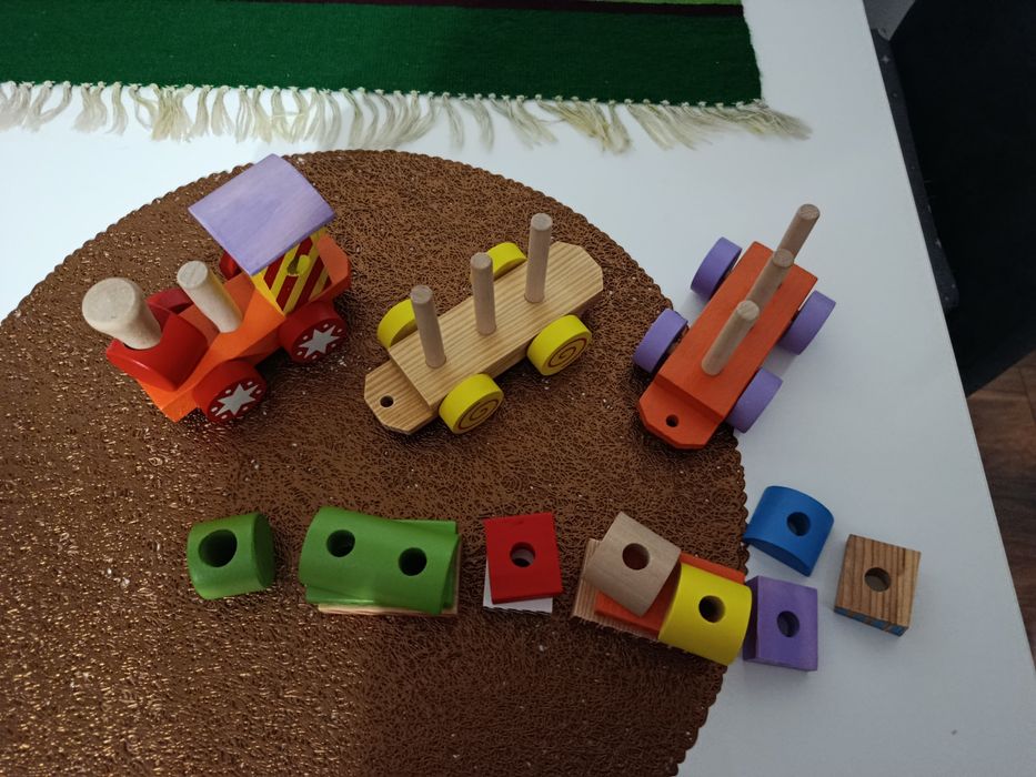 Zabawka pociąg drewniany Lupilu