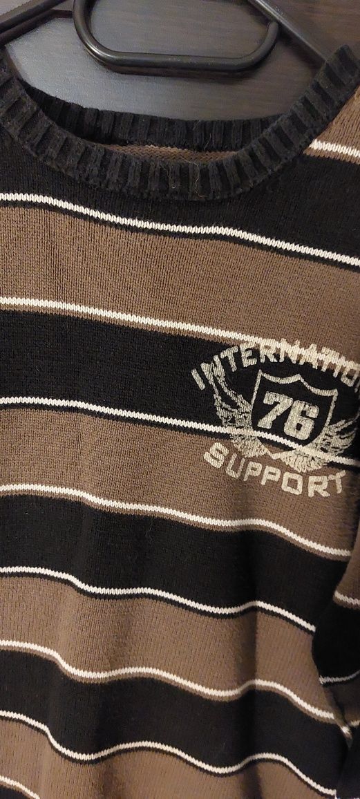 Sweter bawełna 100% na jesień i zime brązowy