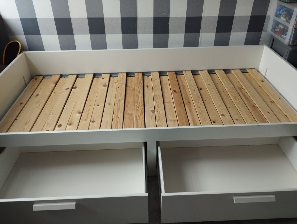 Łóżko Ikea z szufladami 80/160 + materace/200