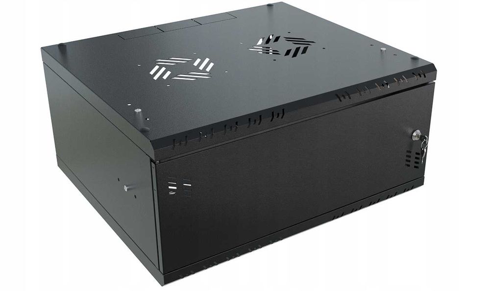 Szafa Serwerowa Wisząca RACK 19" 4U 450mm Metalowe Drzwi Stalflex