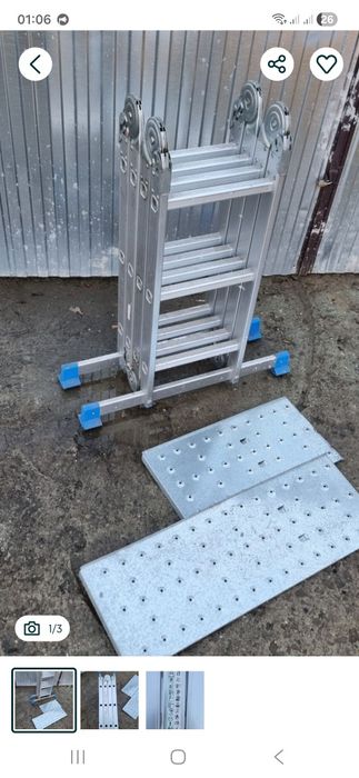 Drabina aluminiowa wielofunkcyjna