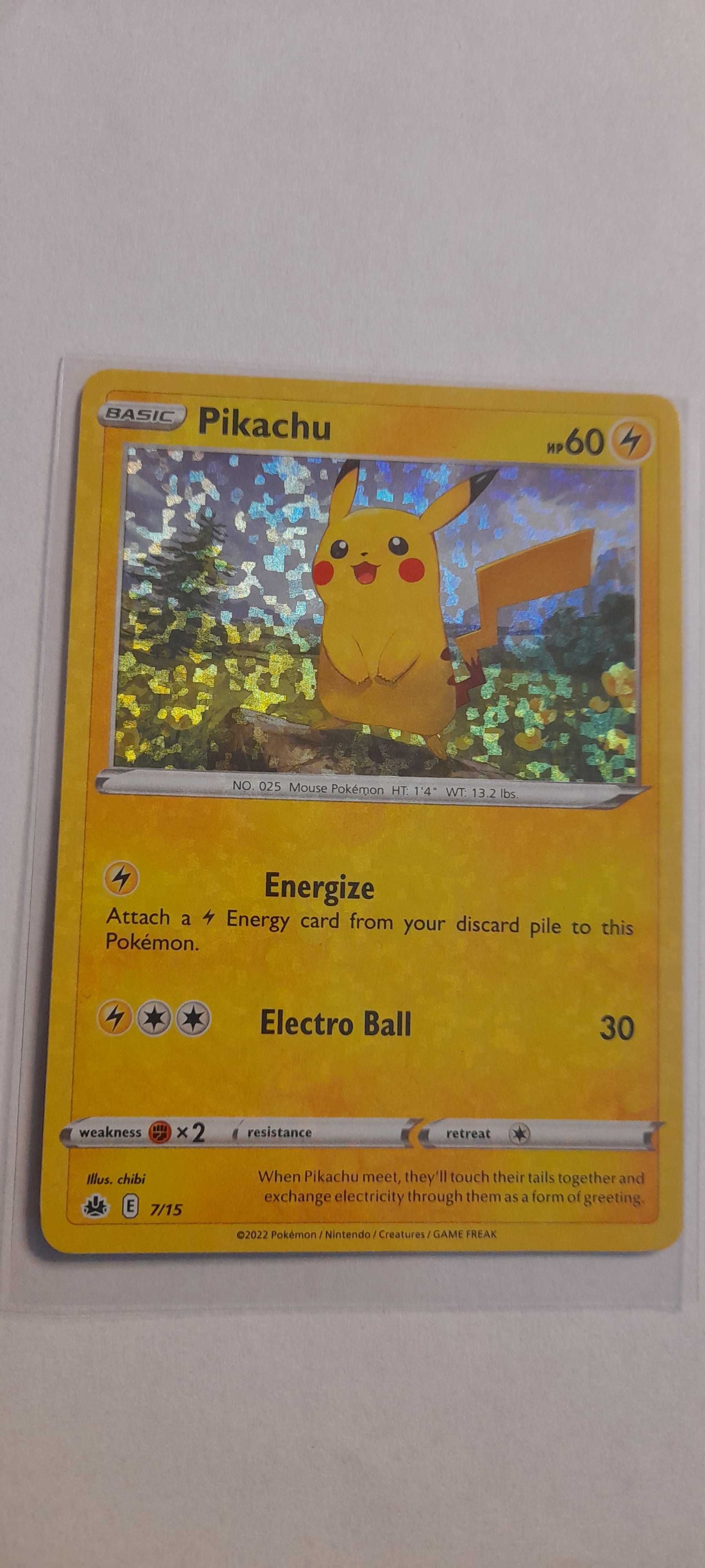 Karta pokemon Pikachu holo mcdonald