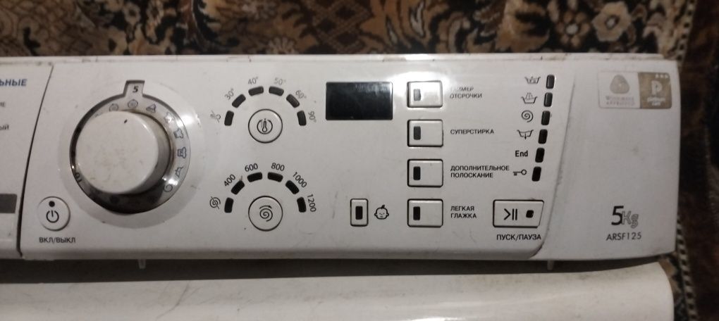 Модуль управления стиральной машины indesit arsf125