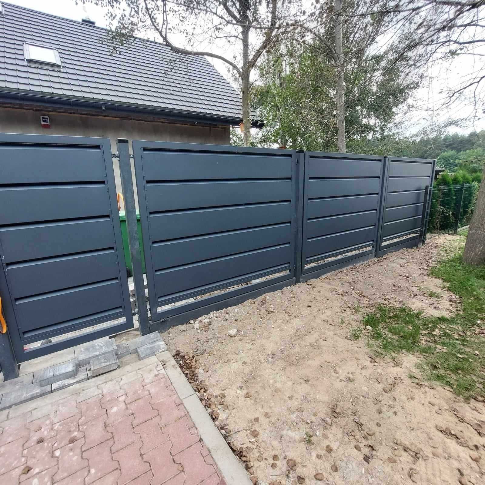 Brama przesuwna bez prześwitu 4x 1,42m ocynk+kolor PRODUCENT