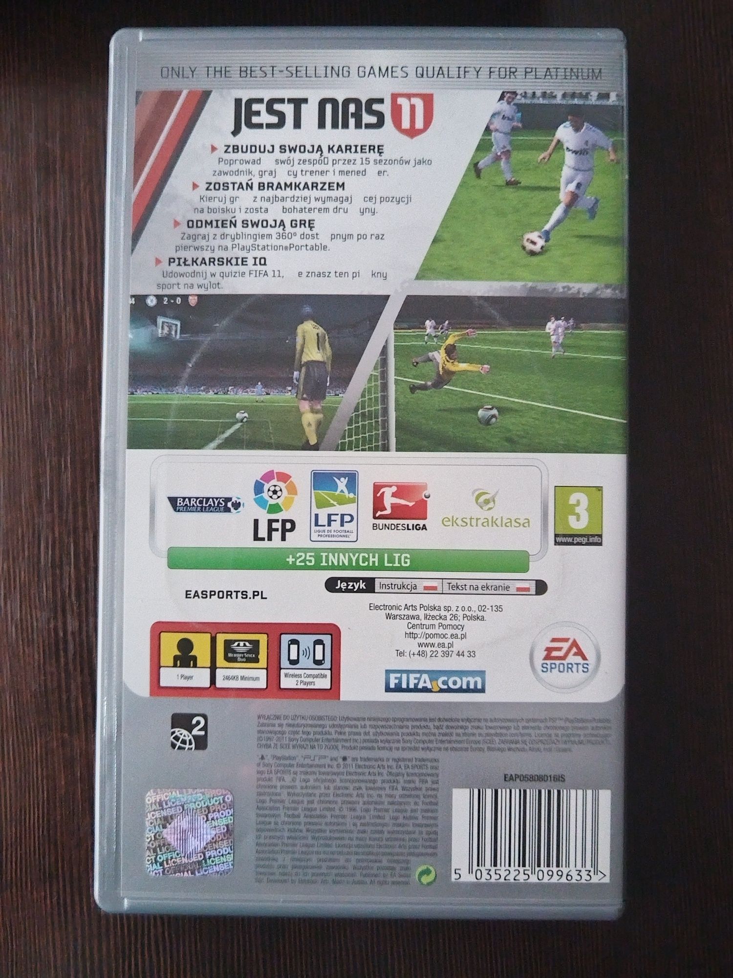 Gra PSP Fifa 11 .