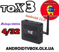 Android Smart Tv box TOX3  S905X4 2я ревизия TOX 3 4/32