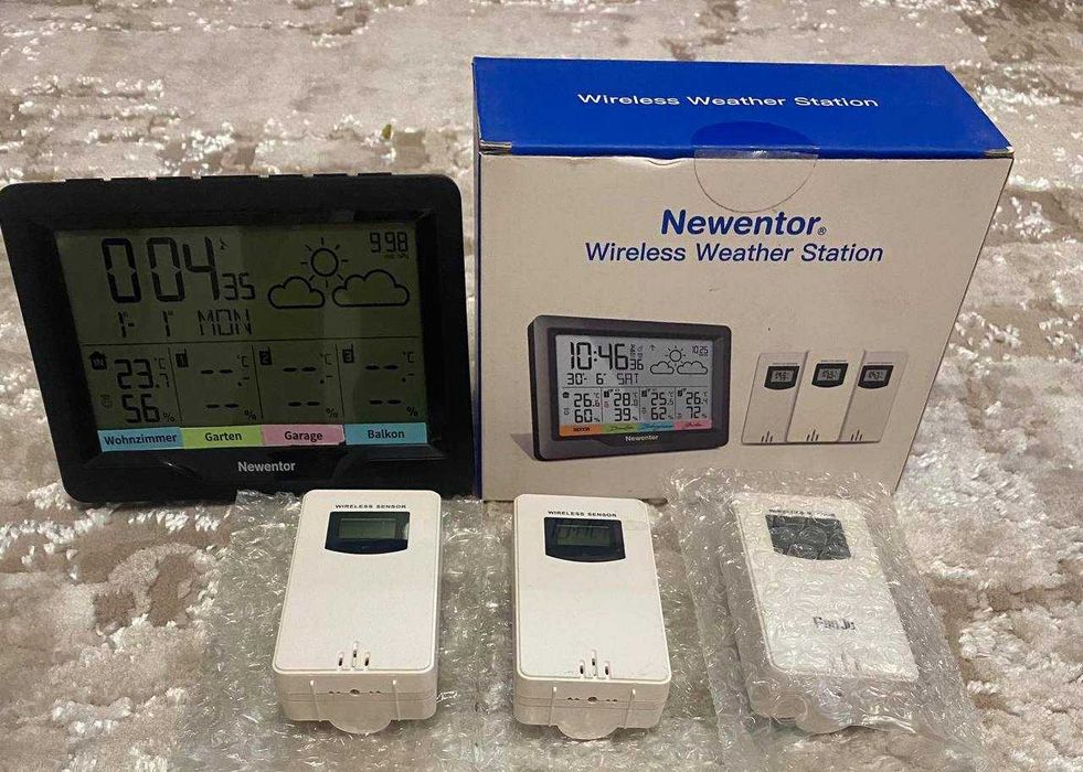 Метеостанція з 3 датчиками Newentor FJ3378 Wireless