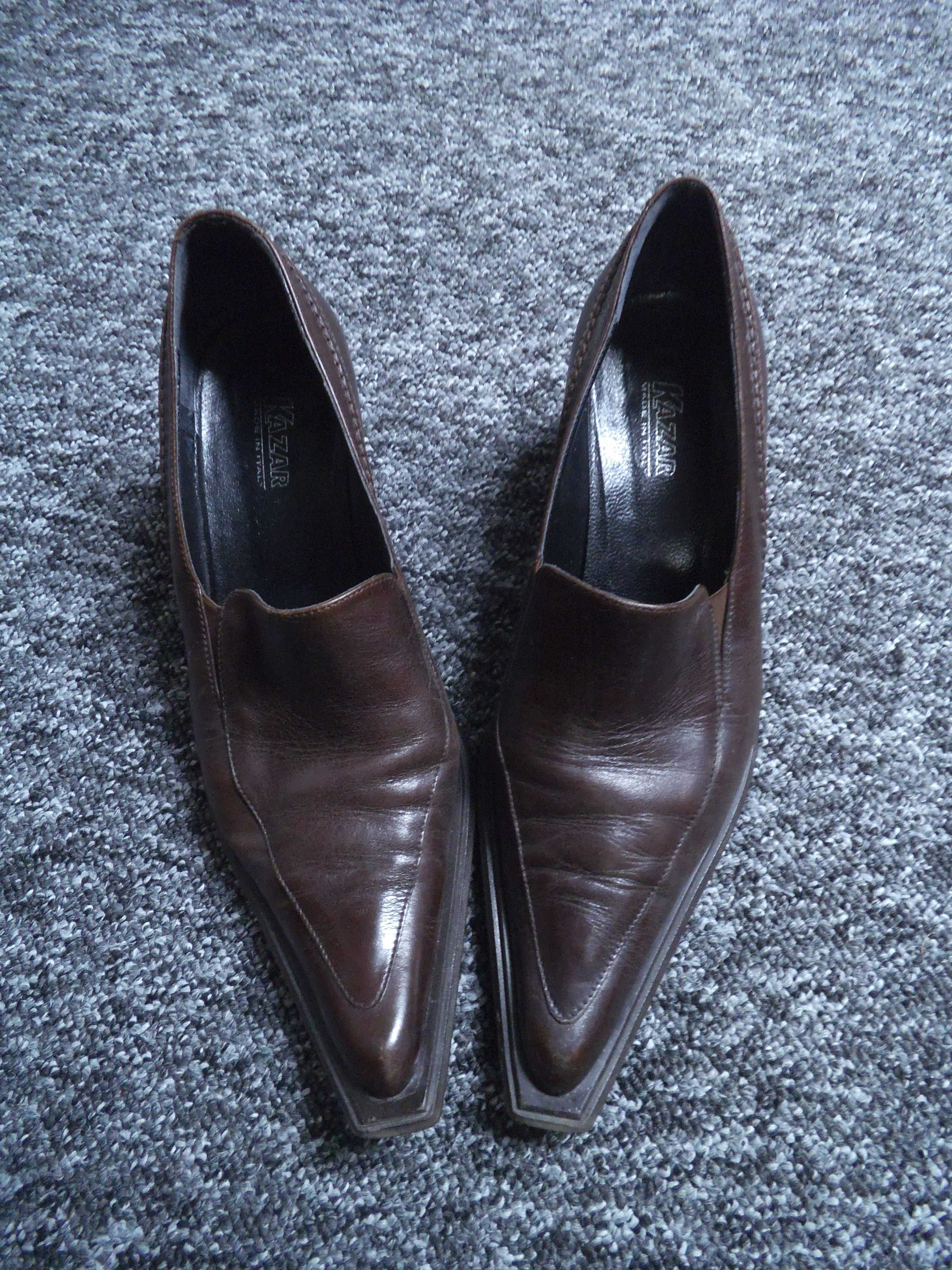 Buty skórzane damskie Kazar