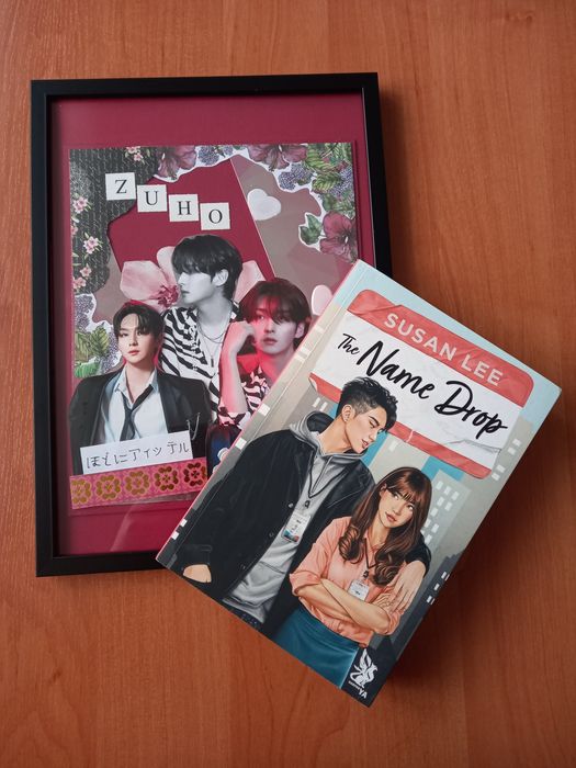 Zestaw prezentowy- kolaż scrapbooking ZUHO'SF9 + książka Susan Lee
