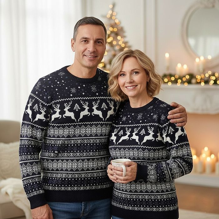 Ідеальний подарунок на Різдво/Новий Рік • Светр з оленями. Кольори