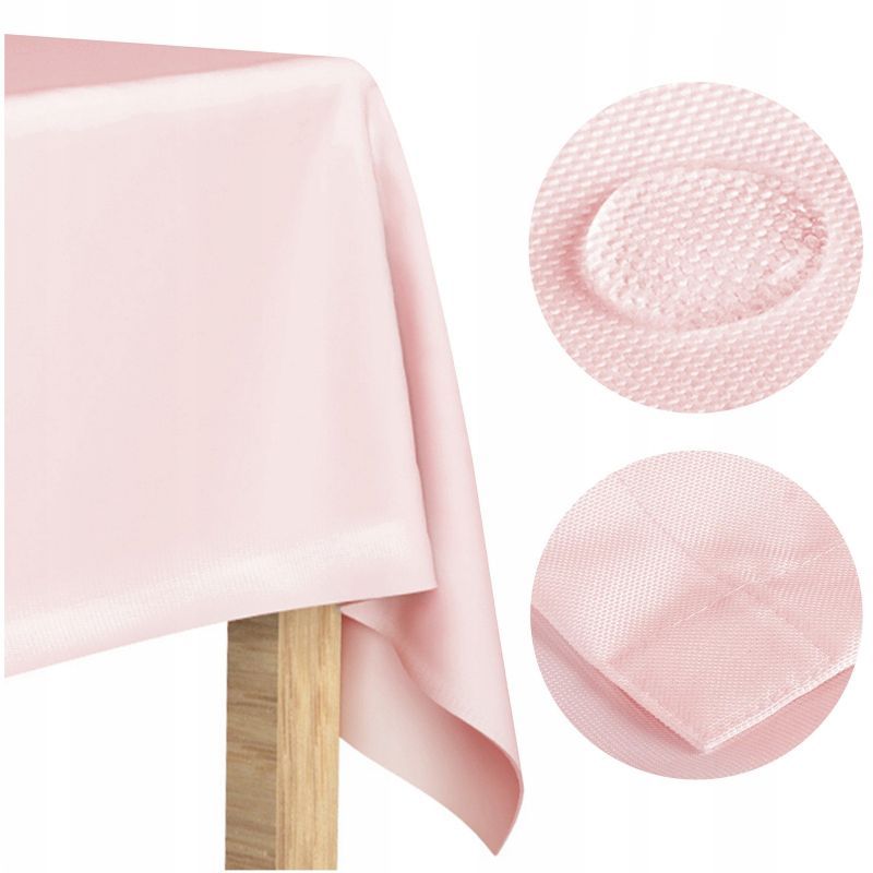 Obrus plamoodporny 140x300 Elegant gładki Różowy