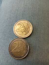 Duas moedas de 2€ moedas raras.