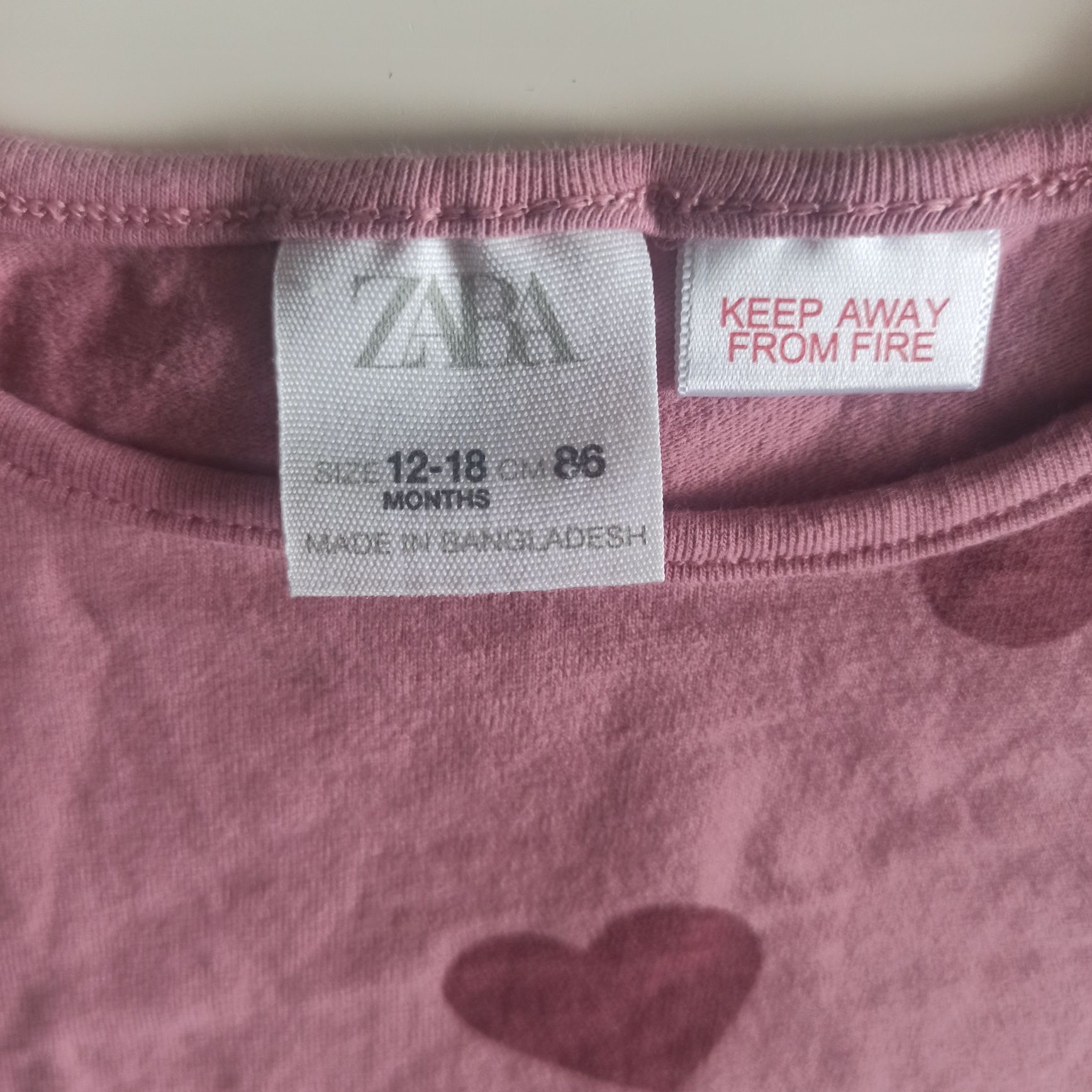 Koszulka bluzka dziewczęca oversize Zara 86