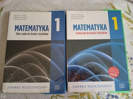 Matematyka 1 Kurczaba zestaw podręcznik + zbiór zadań
