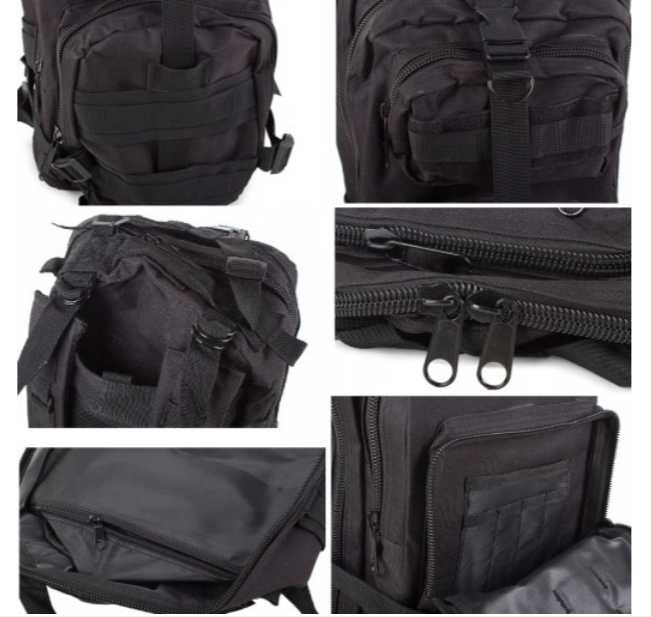 Plecak wojskowy, taktyczny, militarny, czarny, męski NOWY 35L