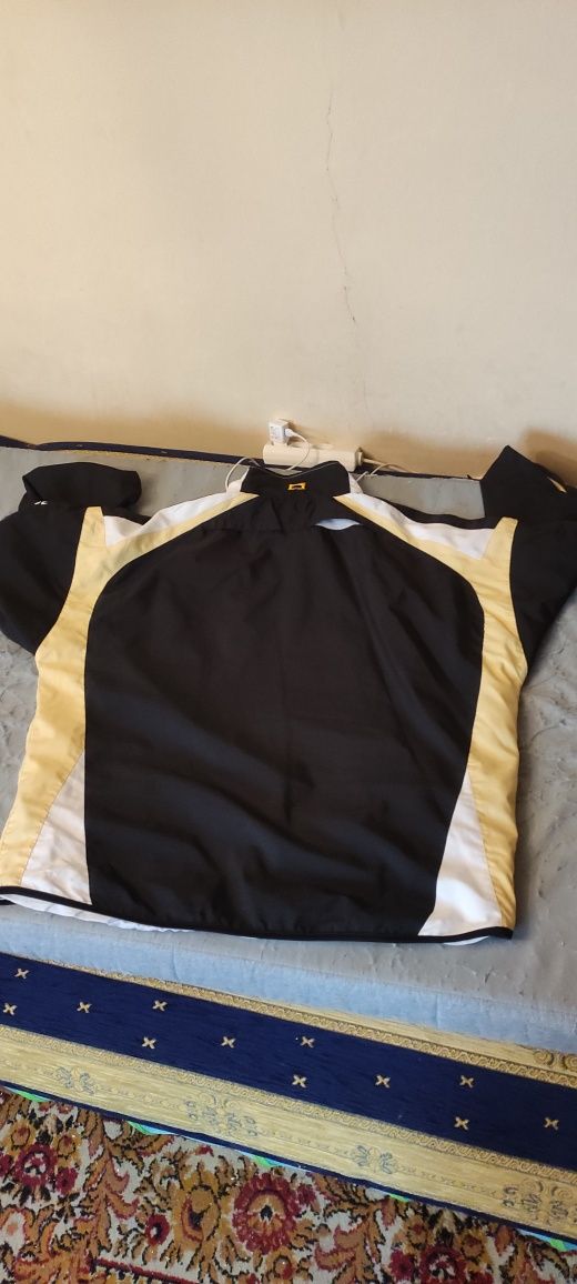 Dres dresik bluza ZIP rozpinana zamek złota kurtka oversize vintage