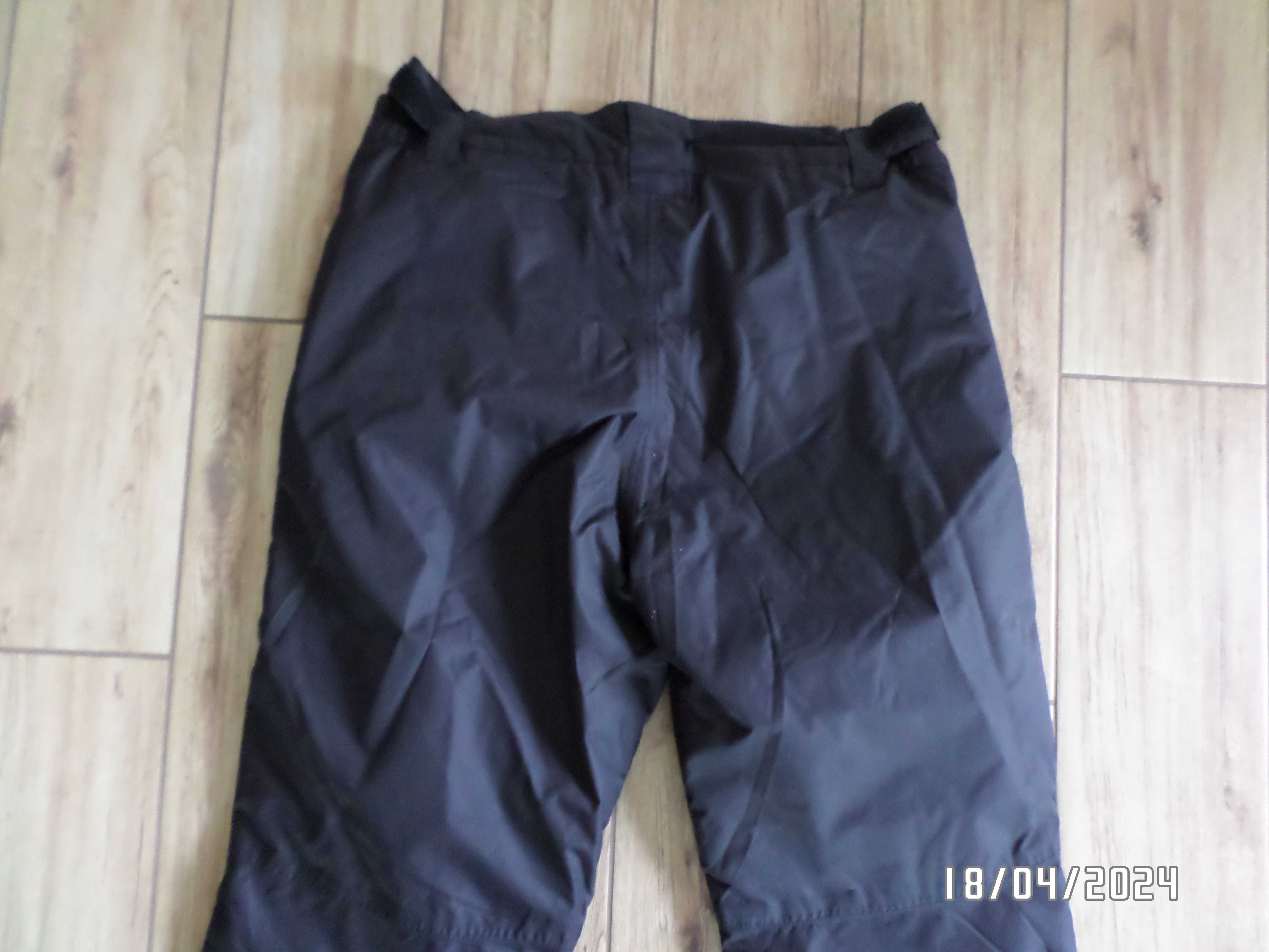czarne firmowe spodnie narciarskie-xl-56-CRANE
